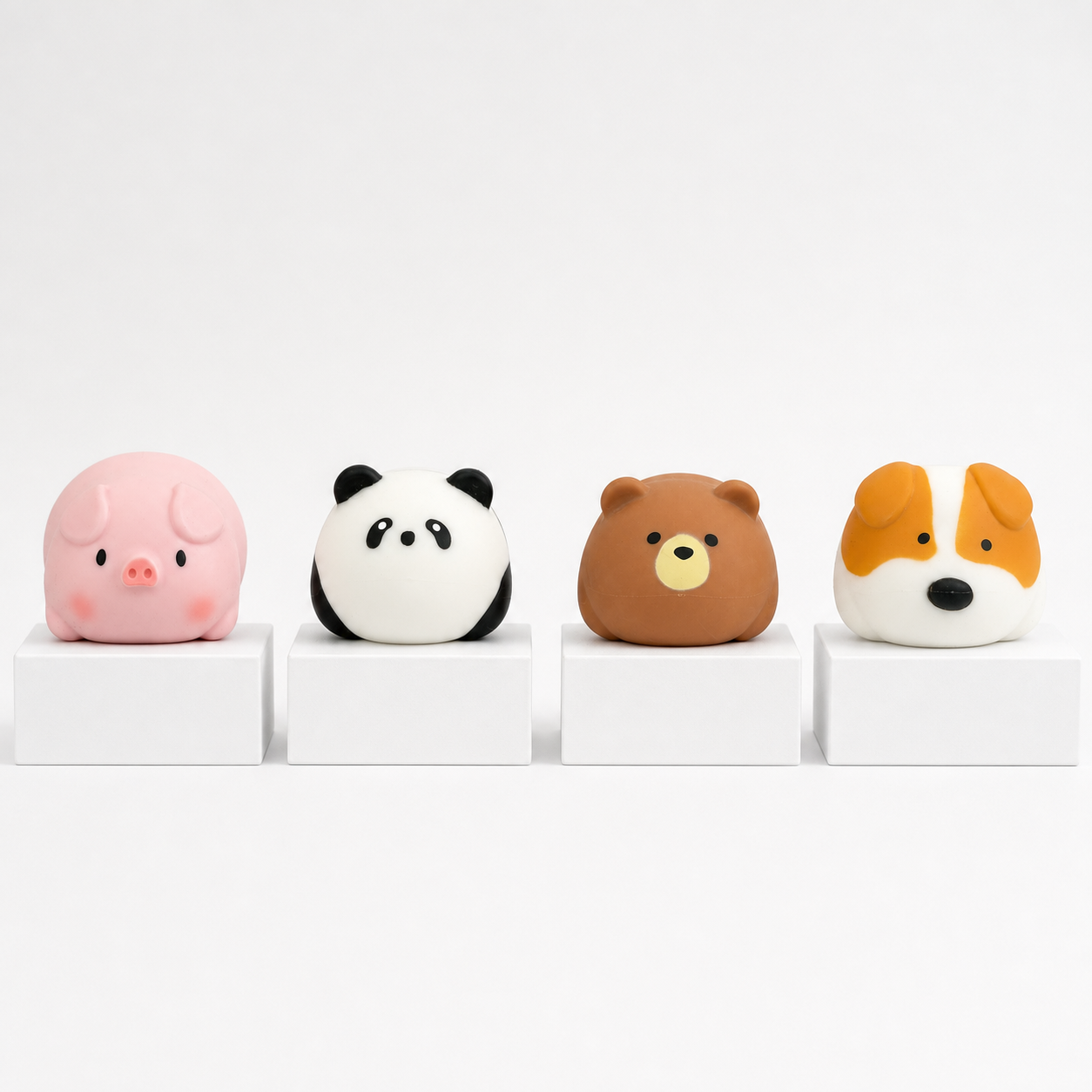 ORB Curiosities Easy Sqweezy Snugglies Squishy Toy – assortment view