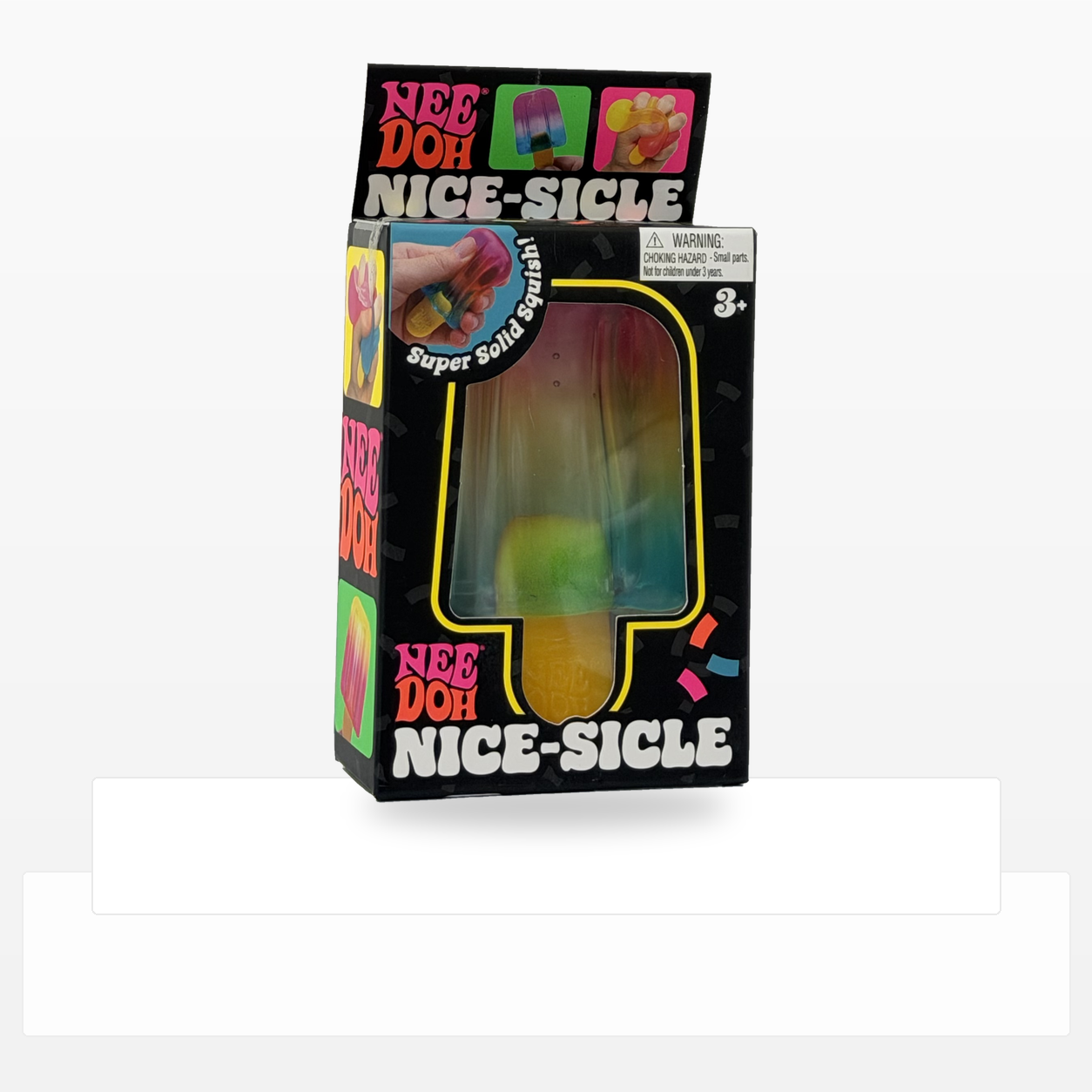 Teal green and pink NeeDoh Nice-sicle retail package