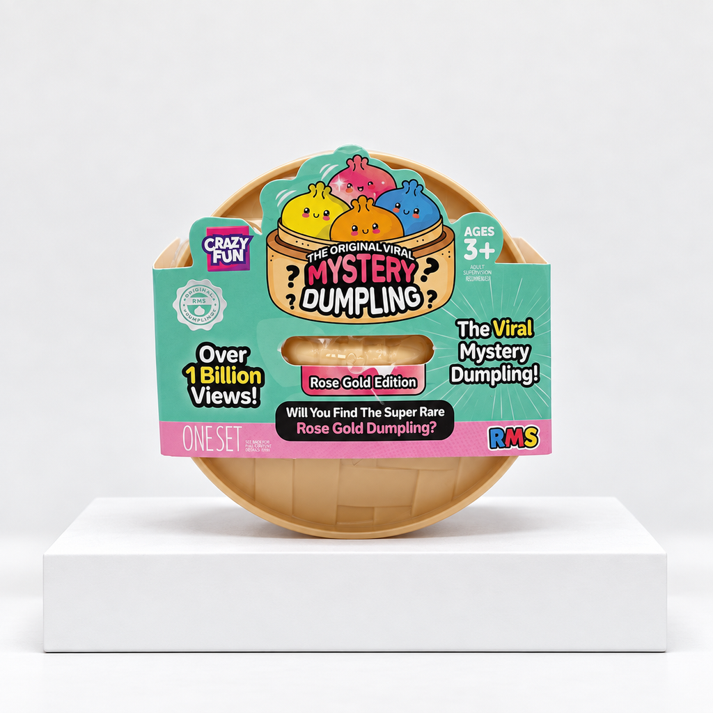 Crazy Fun Squishy Bun Rainbow Mystery (Mini Rose Gold Dumpling) Blind Box
