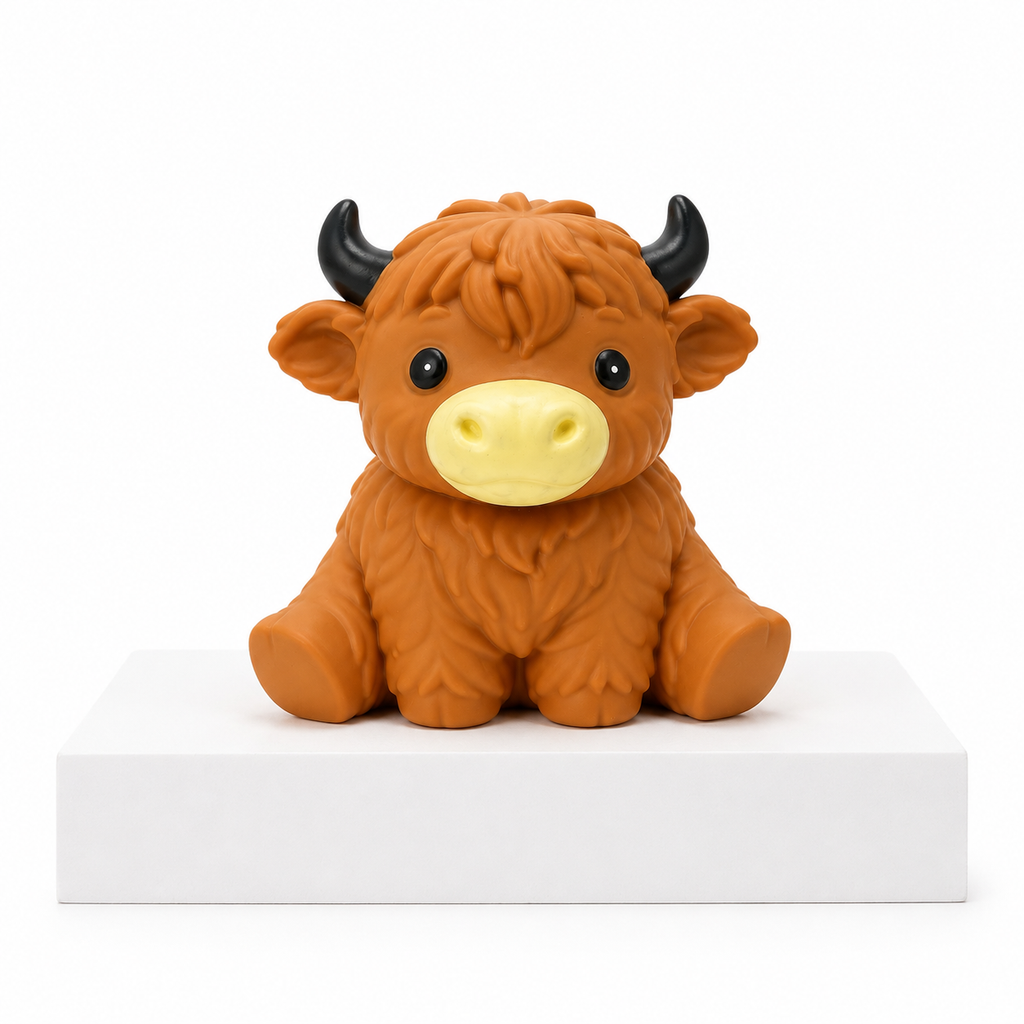 SoftMart Jumbo Highland Cow Squishy Fidget Toy