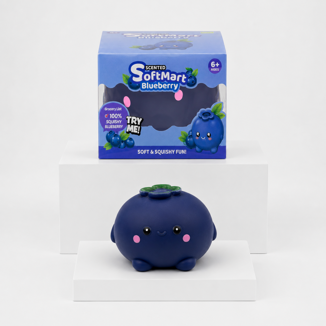 SoftMart Scented Blueberry Squishy Fidget Toy