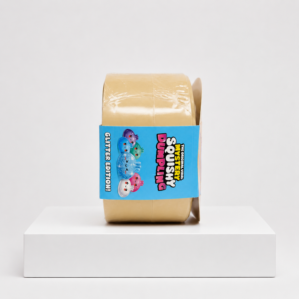 Crazy Fun Squishy Bun Rainbow Mystery Squishy "Dumpling" (Glitter Dumpling XL Edition) Blind Box