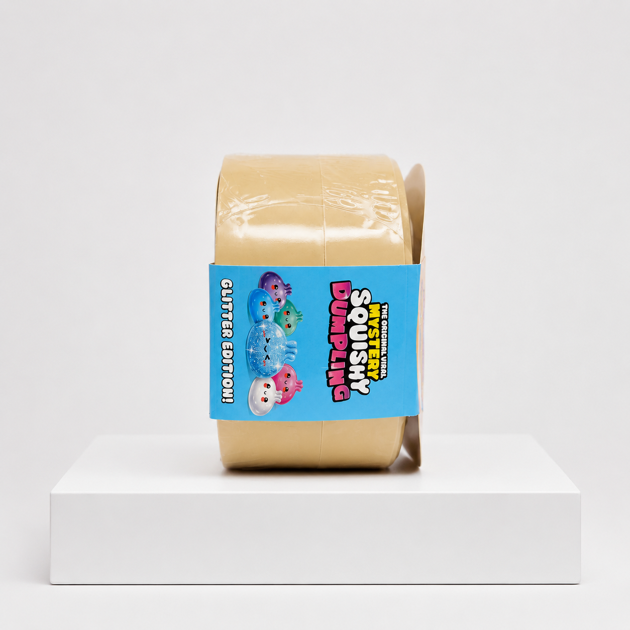 Crazy Fun Squishy Bun Rainbow Mystery Squishy "Dumpling" (Glitter Dumpling XL Edition) Blind Box