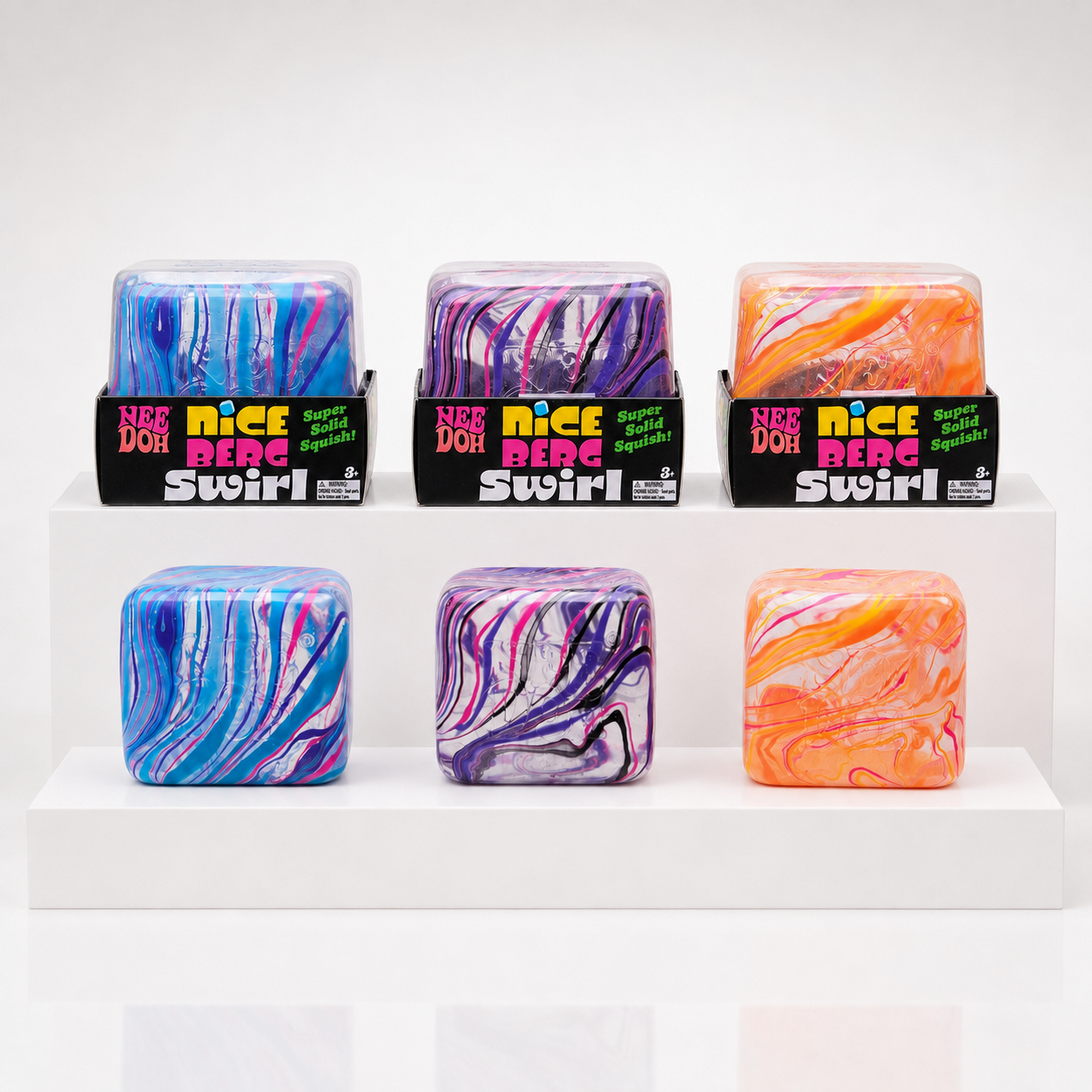 NeeDoh Jumbo Swirl Nice Berg Squishy Fidget Toy