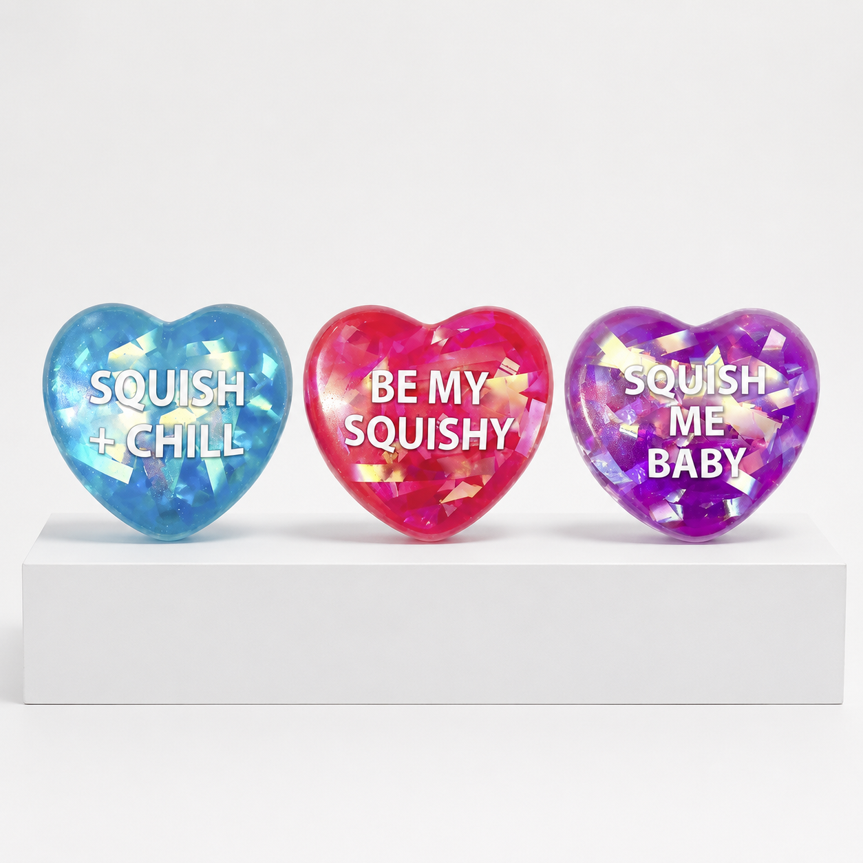 NeeDoh Squeeze Hearts Squishy Fidget Toy