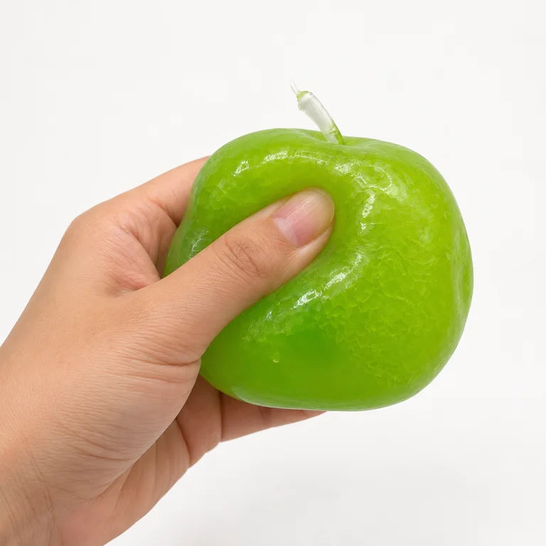 Crunchy Moldable Green Apple Squishy Toy