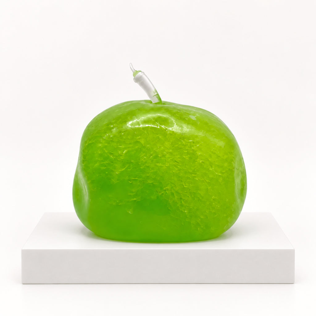 Crunchy Moldable Green Apple Squishy Toy