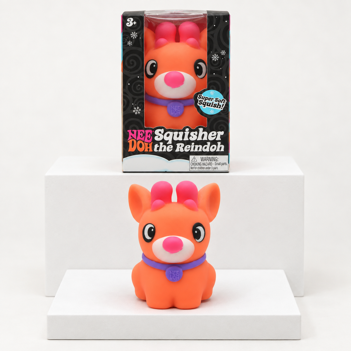 NeeDoh Squisher the Reindeer Squishy Fidget Toy