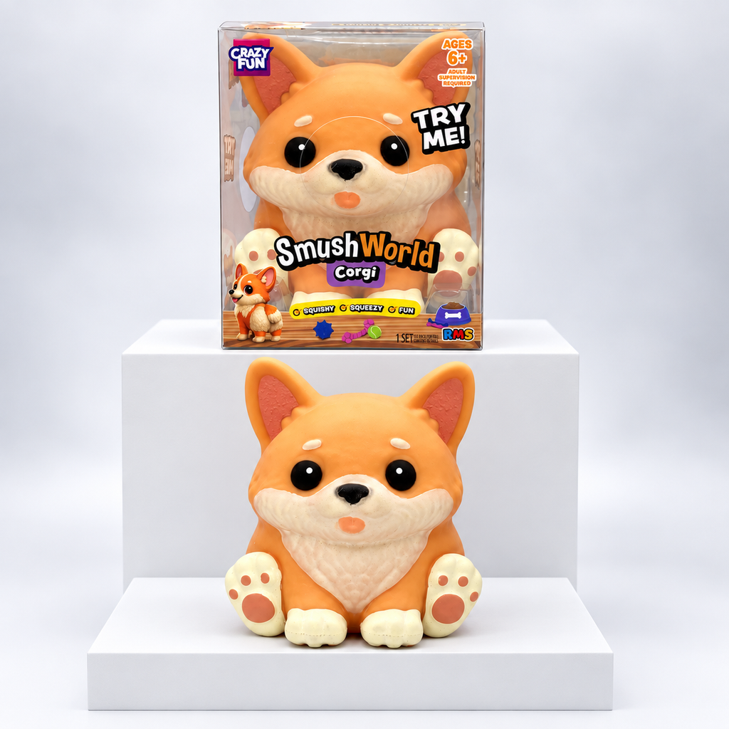 Crazy Fun Smush World Dogs Squishy Toy