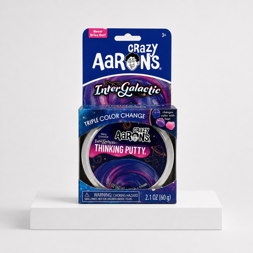 Crazy Aaron's Triple Change InterGalactic Thinking Putty front retail package.