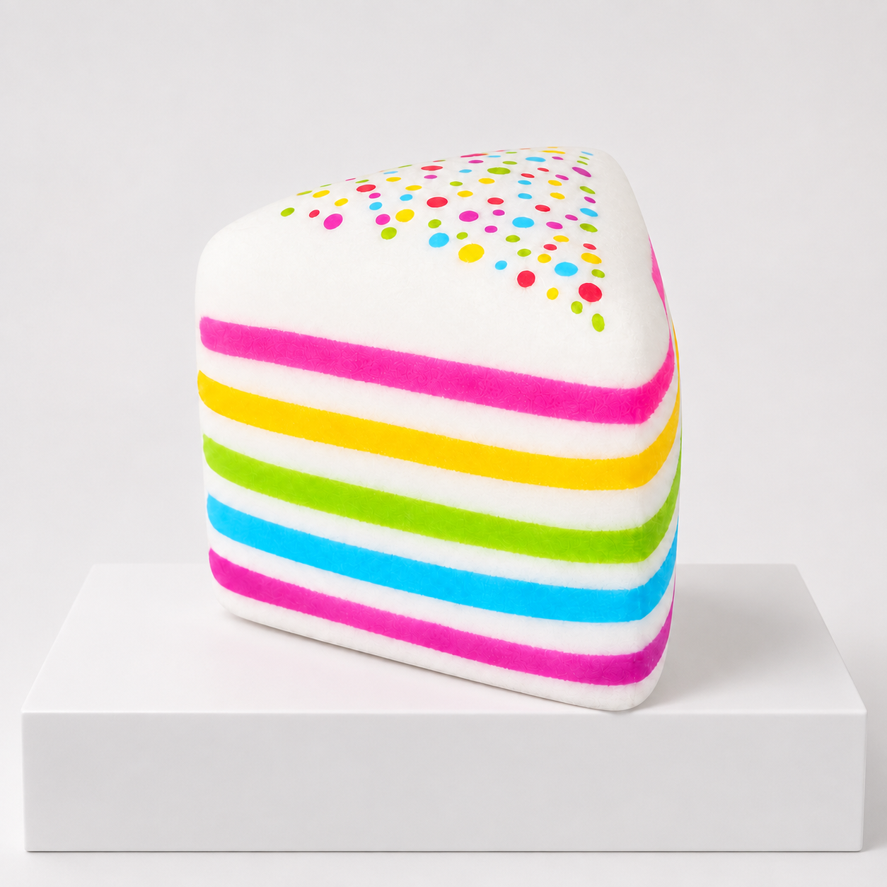 Crazy Fun Smush Mart Rainbow Layer Cake Squishy Toy – alternate product view