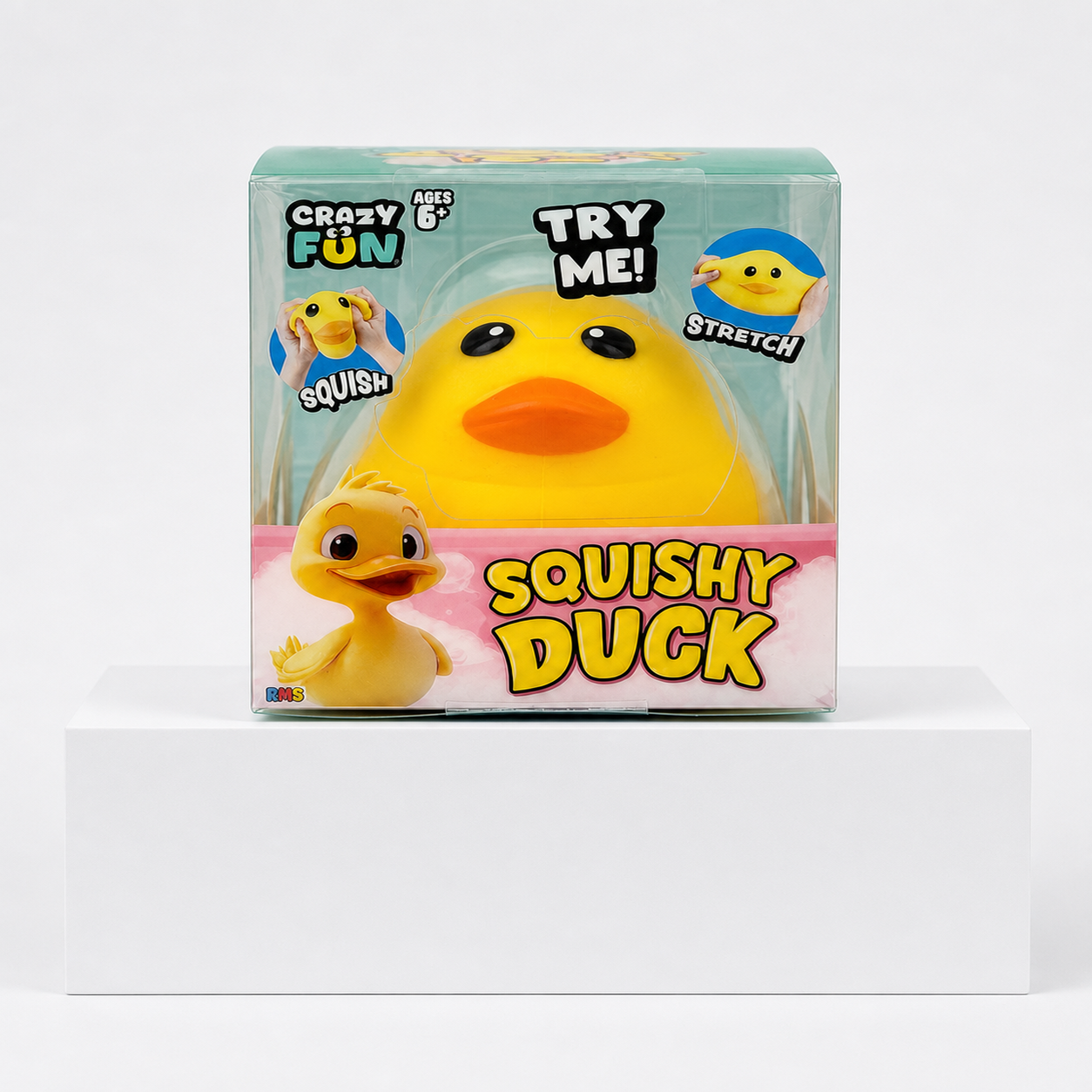 Crazy Fun Squishy Duck retail package