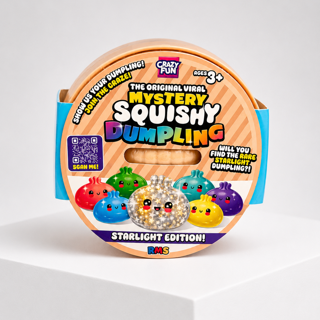 Squish Planet Crazy Fun Squishy Bun Rainbow Mystery Squishy "Dumpling" (Simmering Starlight Chase Version) Blind Box product image showing the RMS squishy fidget toy for online shopping — additional product view 3.