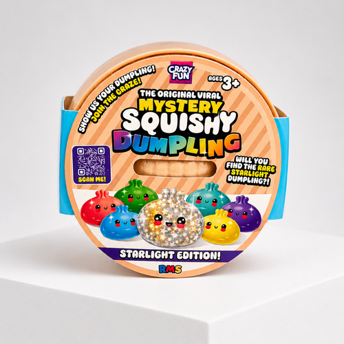 Squish Planet Crazy Fun Squishy Bun Rainbow Mystery Squishy "Dumpling" (Simmering Starlight Chase Version) Blind Box product image showing the RMS squishy fidget toy for online shopping — additional product view 3.