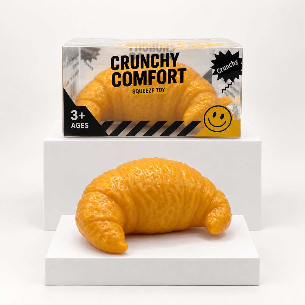 Crunchy Homemade Croissant Squishy Toy