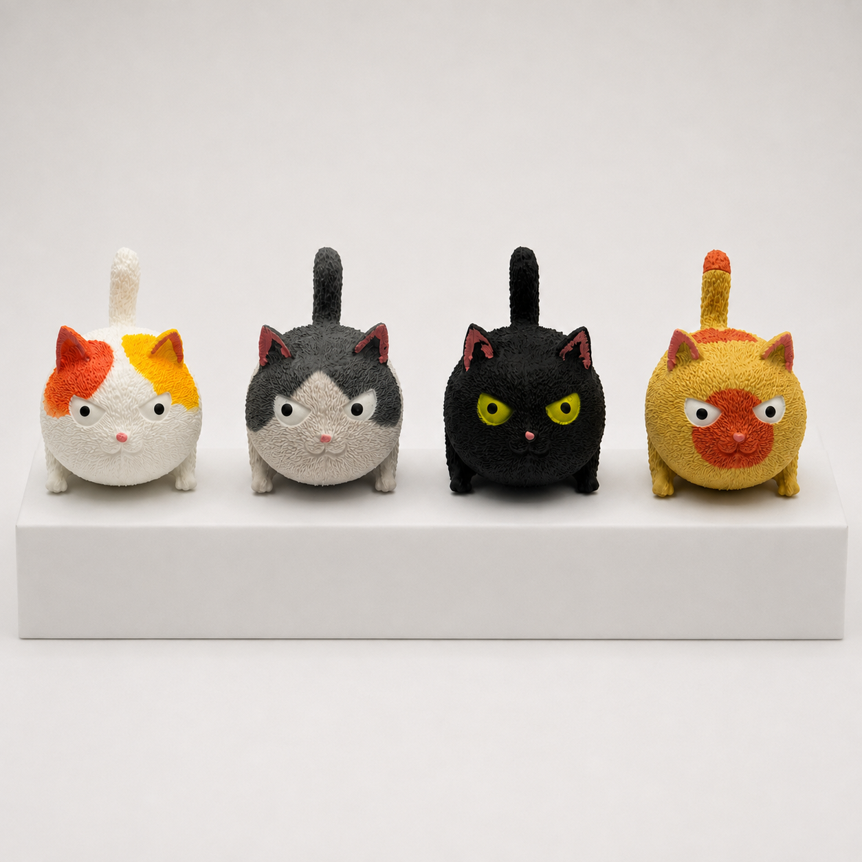 Easy Squeezy Pudgieez Cats Squishy Fidget Toy – alternate product view