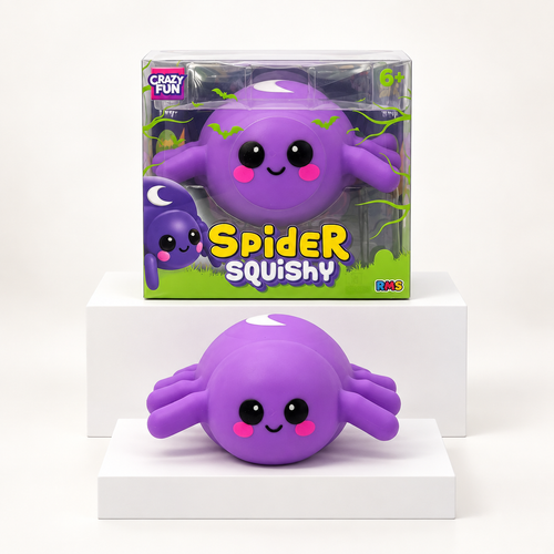 Crazy Fun Halloween Spider Squishy product photography