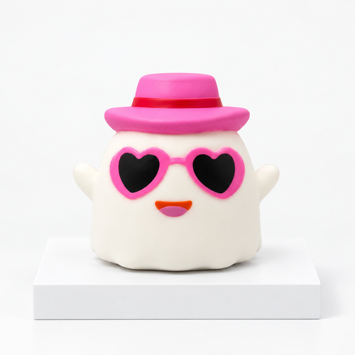 Crazy Fun Halloween Ghost Squishy Pink Cowboy Hat