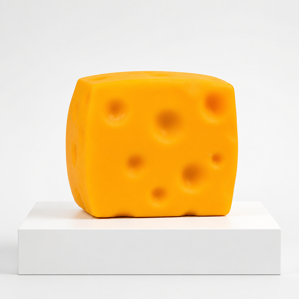 Giggle Zone square block cheese squeeze fidget toy