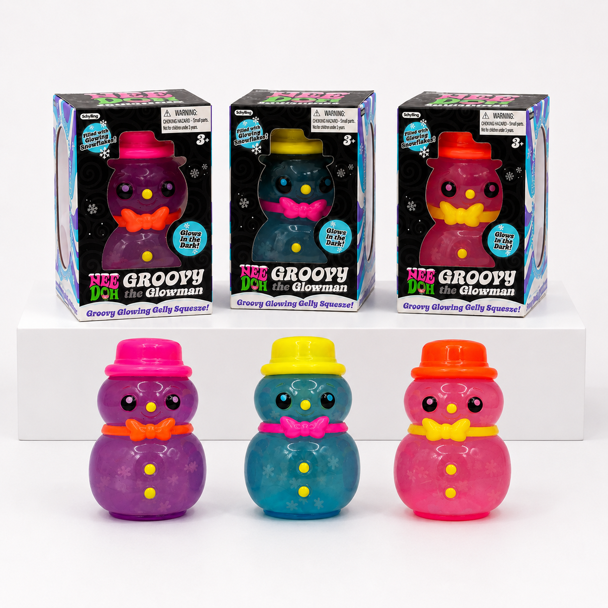 NeeDoh Groovy Glowman Squishy Fidget Toy