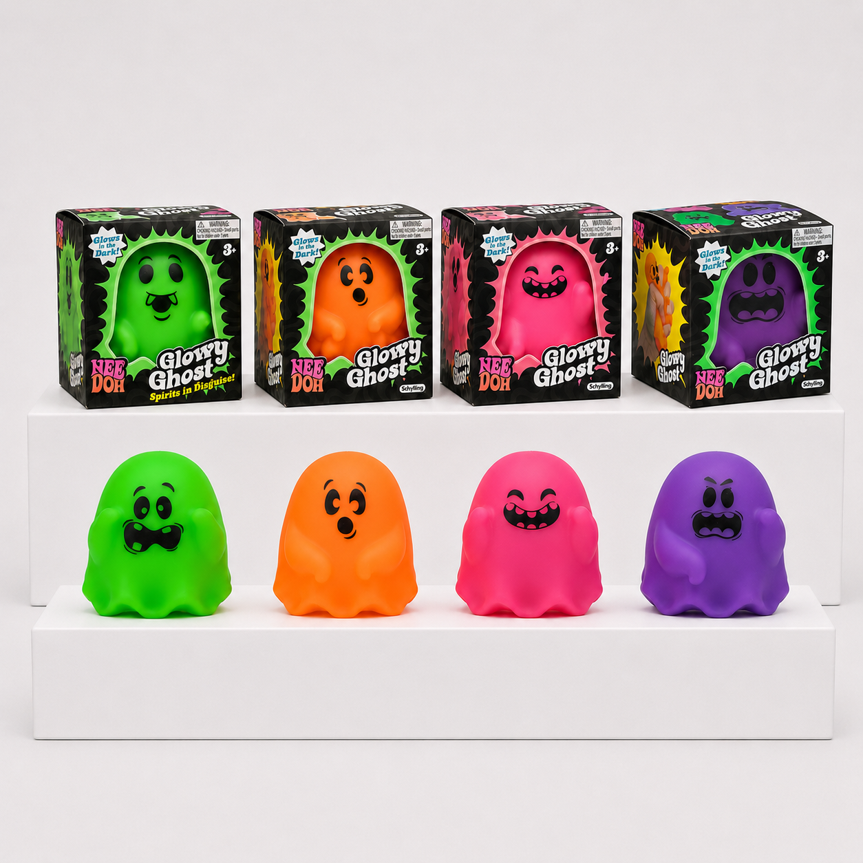 NeeDoh Glowy Ghost Squishy Fidget Toy