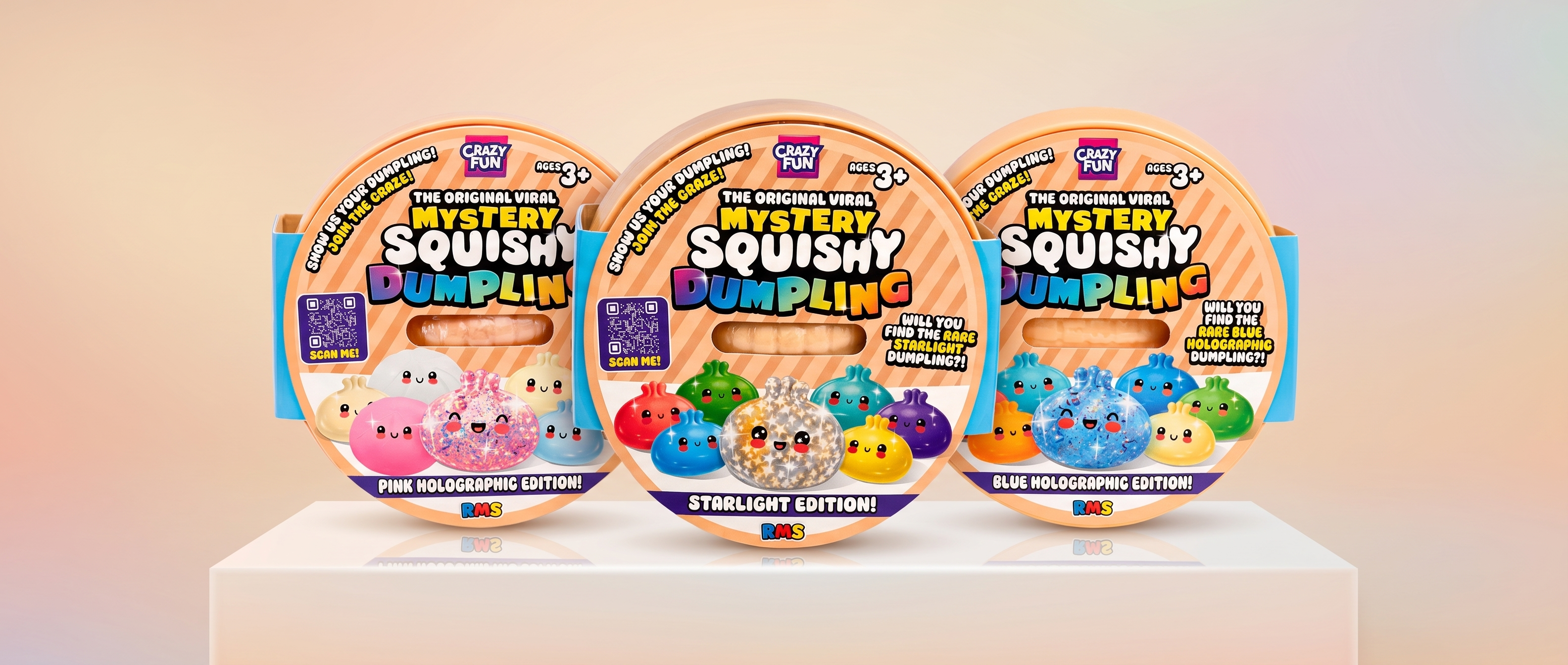 RMS CRAZY FUN collection banner at Squish Planet
