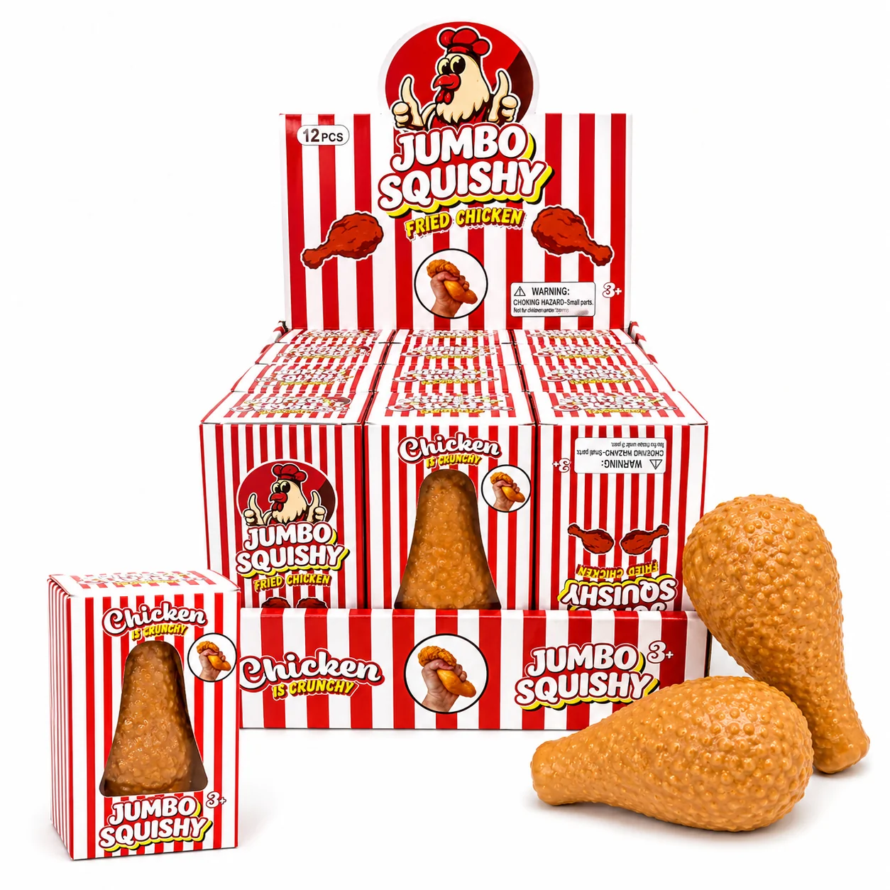 The Viral Jumbo Crunchy Fried Chicken Squishy Toy