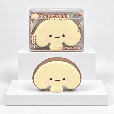 Nunu Shiitake Slice Squishy Toy