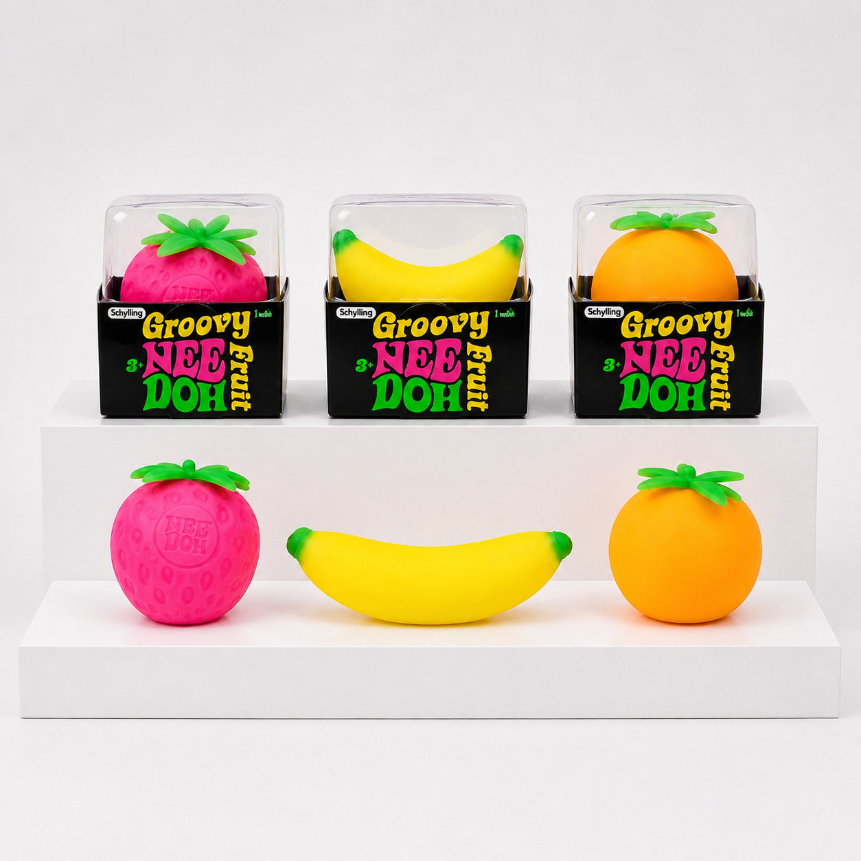 NeeDoh Groovy Fruit Squishy Fidget Toy Multicolor – main product view