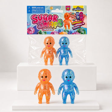 ORB Curiosities Sugar Swaps Twinsies Baby Squishies – Blue & Orange – hero product view