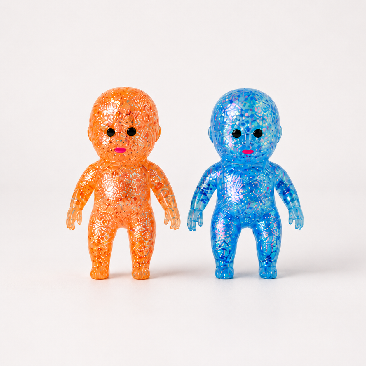 ORB Curiosities Sugar Swaps Twinsies Baby Squishies – Blue & Orange – alternate product view