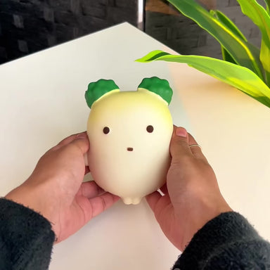 Nunu Happy White Radish Squishy Toy