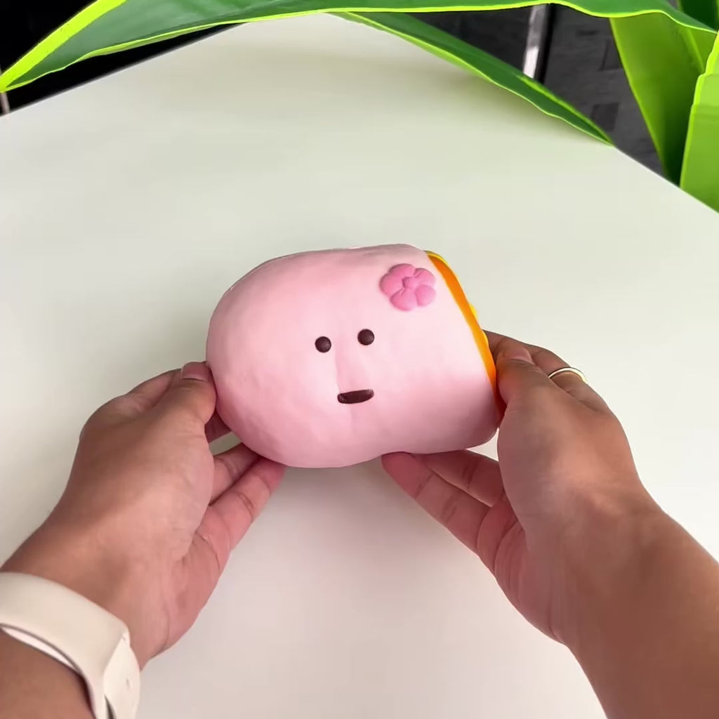 Dudo Pink Crepe Squishy Fidget Toy