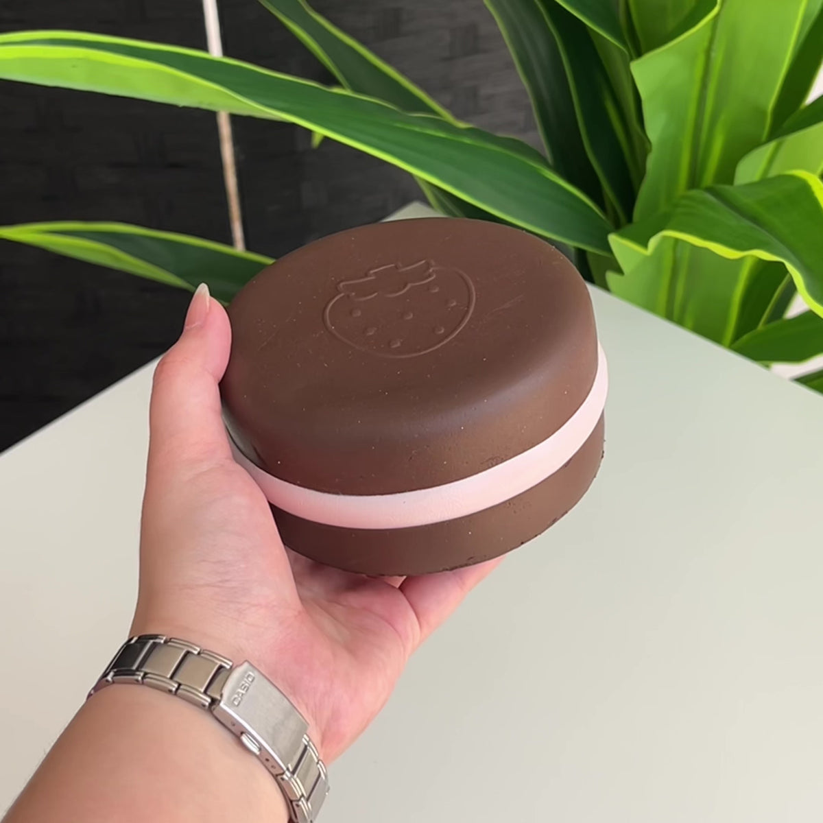 Nunu Strawberry Chocolate Squishy Fidget Toy