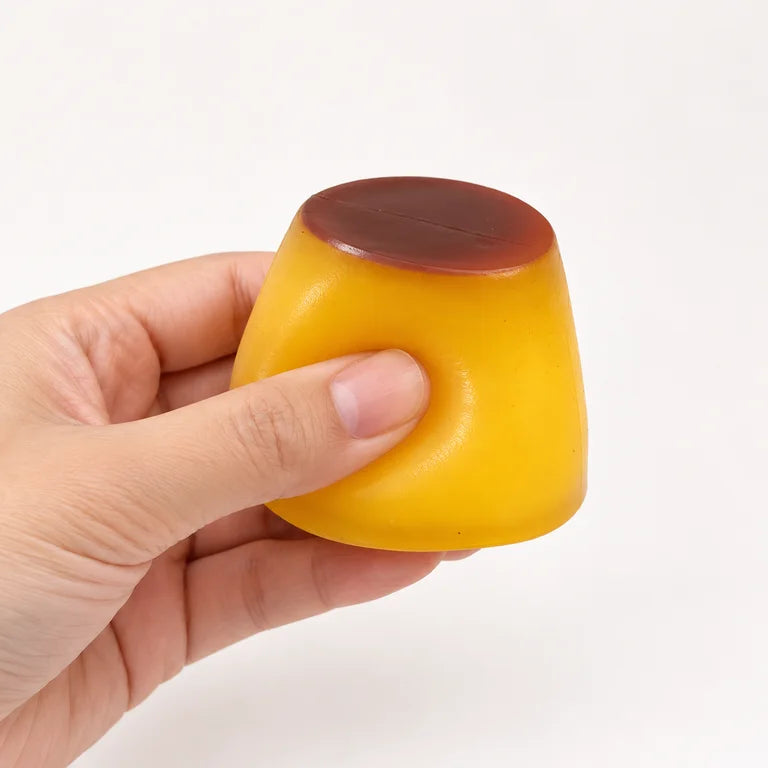 Crunchy Caramel Pudding Squishy Toy