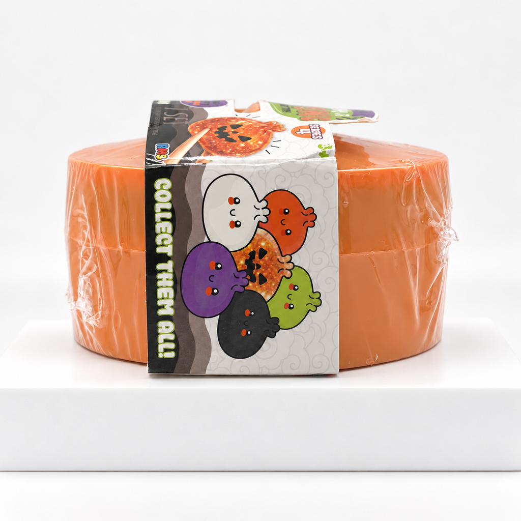 Orange Mystery Dumpling pumpkin-edition container showing side wrap