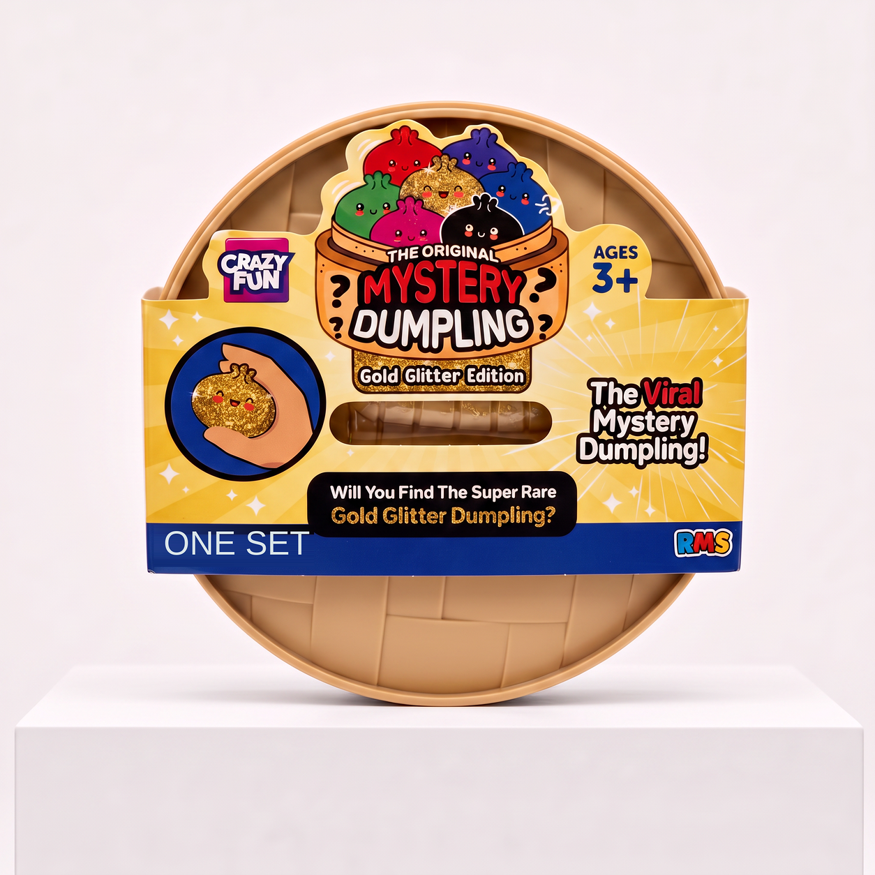 Crazy Fun Mystery Dumpling Gold Glitter Edition packaging