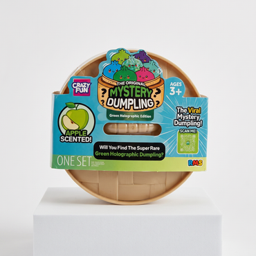 Crazy Fun Mystery Dumpling Green Holographic Edition apple-scented packaging