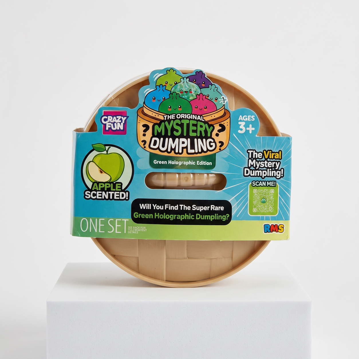 Crazy Fun Mystery Dumpling Green Holographic Edition apple-scented packaging
