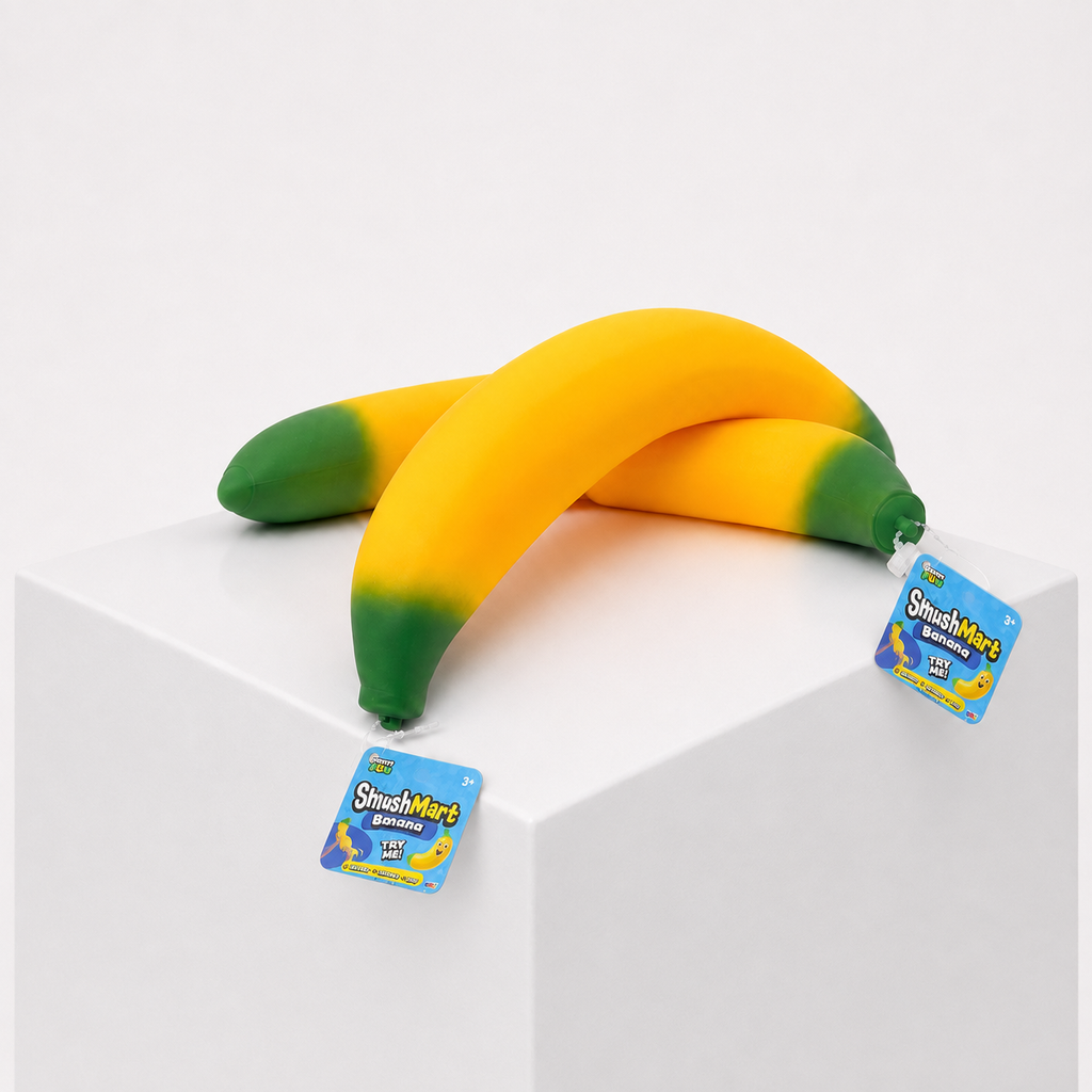 Crazy Fun Smush Mart Banana Squishy Toy