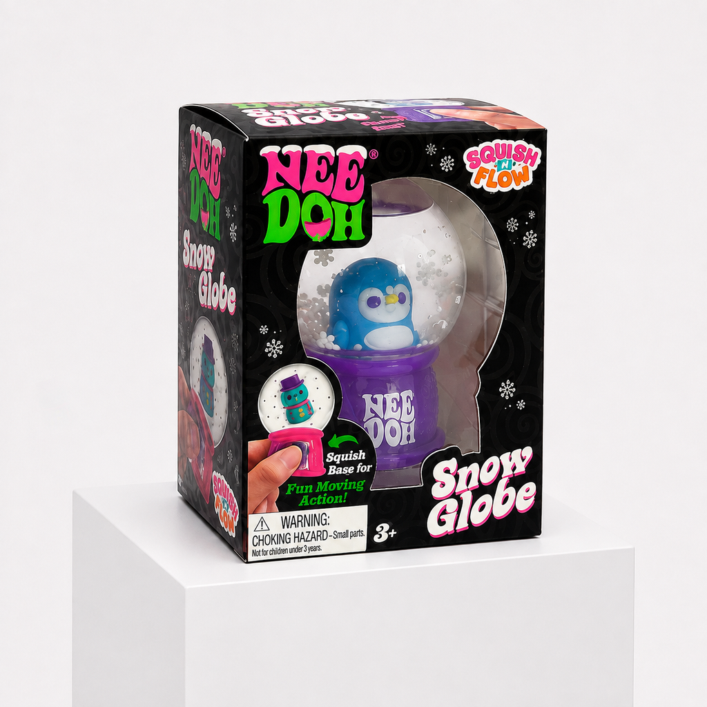 NeeDoh Squishmas Squish n' Flow Snow Globe Squishy Fidget Toy