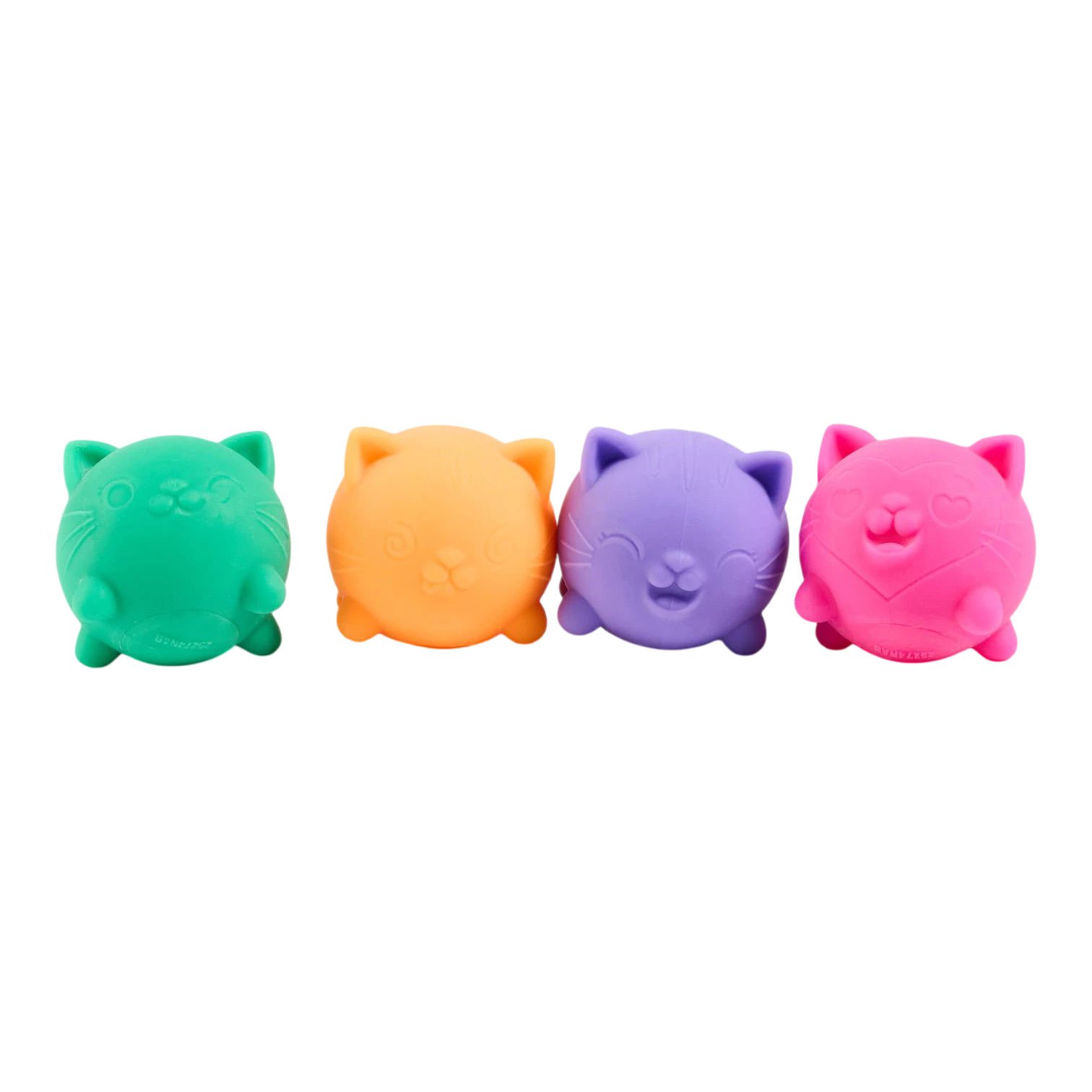 Squish Planet NeeDoh Cool Cat fidget toy in teal, a soft squishy stress relief toy with a cute cat design.