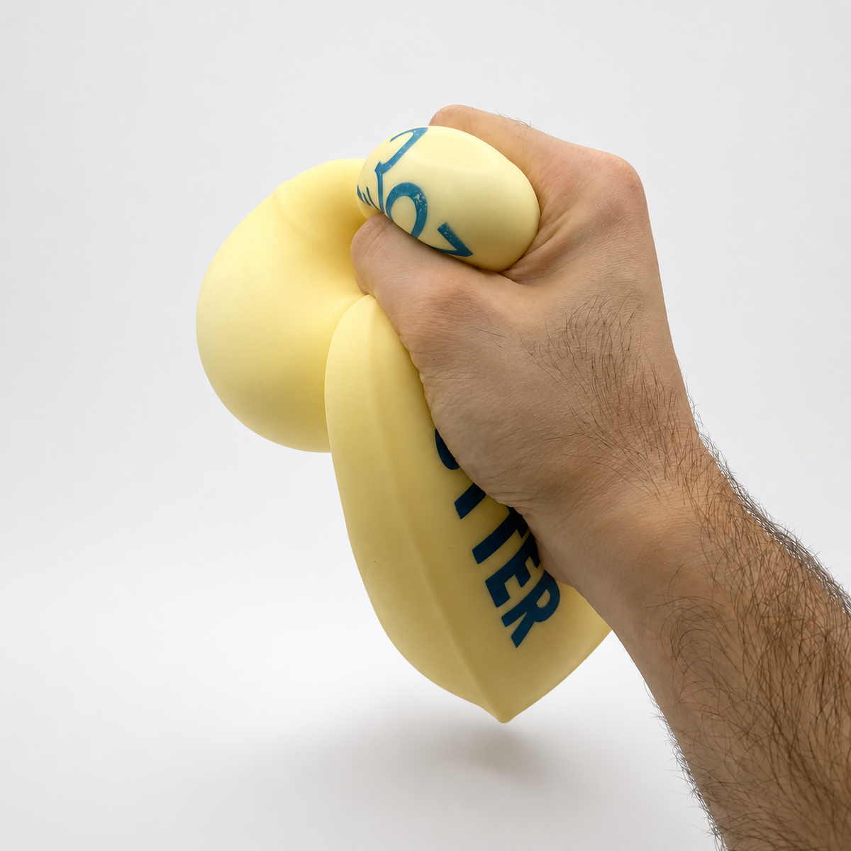KTL yellow Butter Block squishy compressed by hand