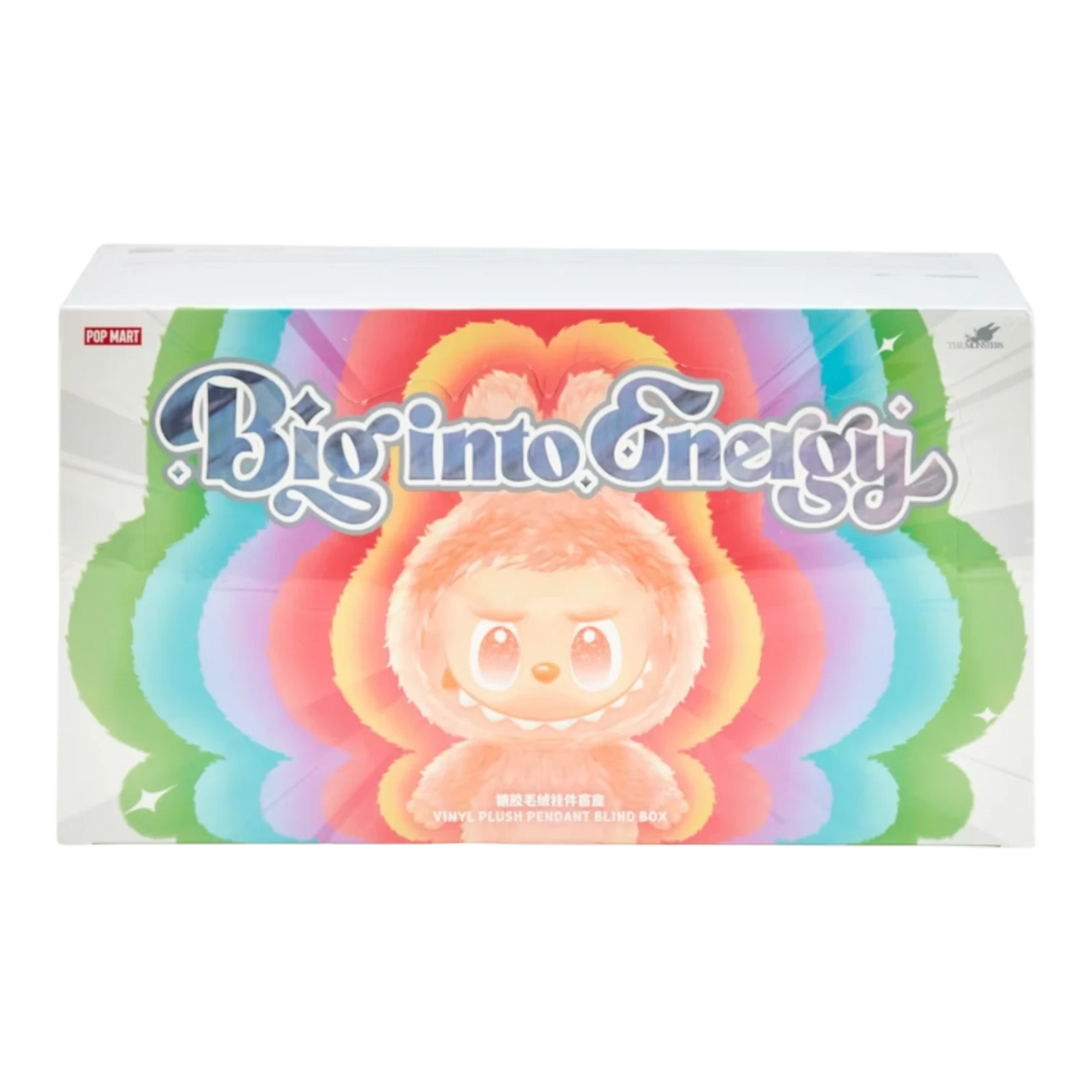 Squish Planet Pop Mart Labubu Big into Energy series vinyl plush pendant blind box case with 6 sealed boxes.