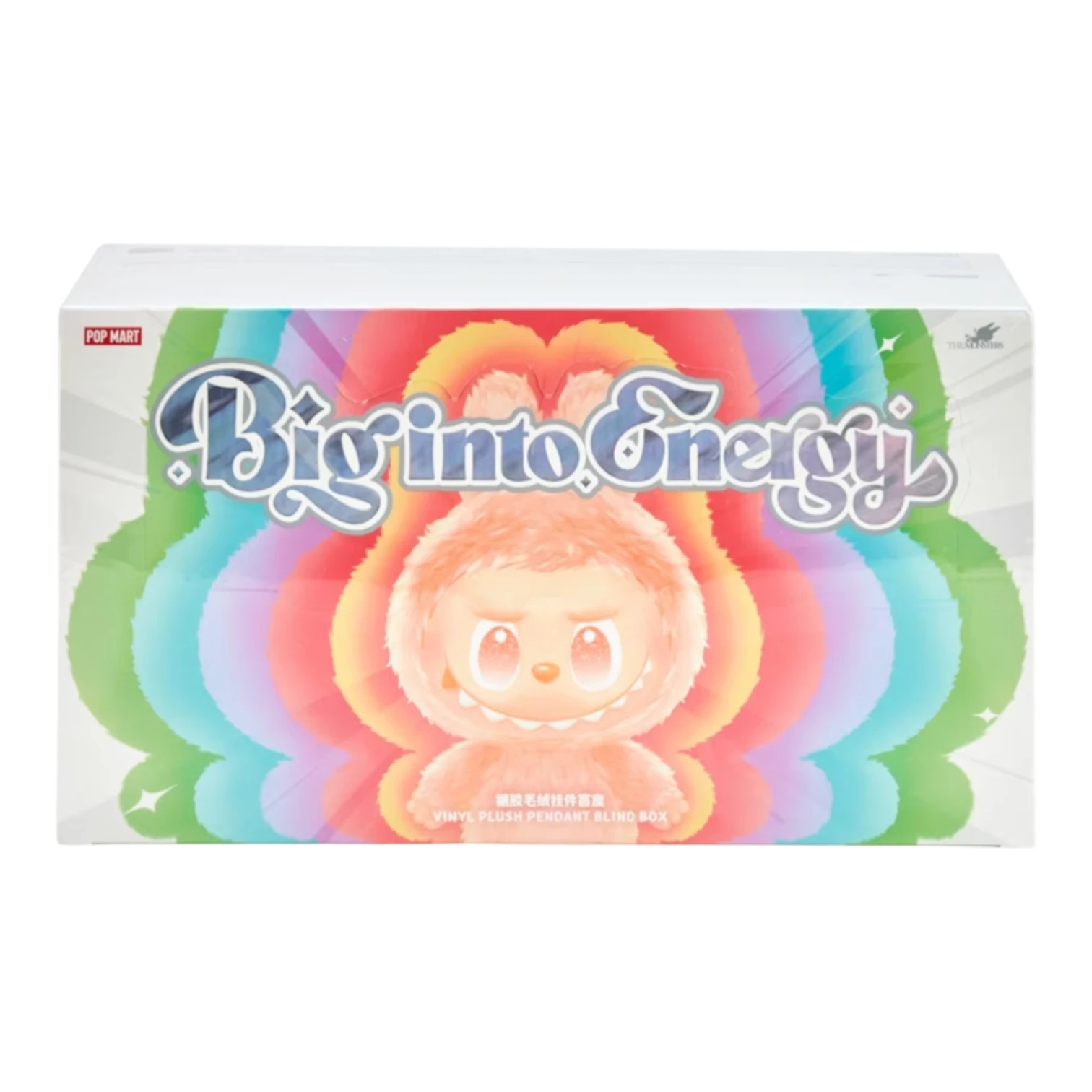 Squish Planet Pop Mart Labubu Big into Energy series vinyl plush pendant blind box case with 6 sealed boxes.