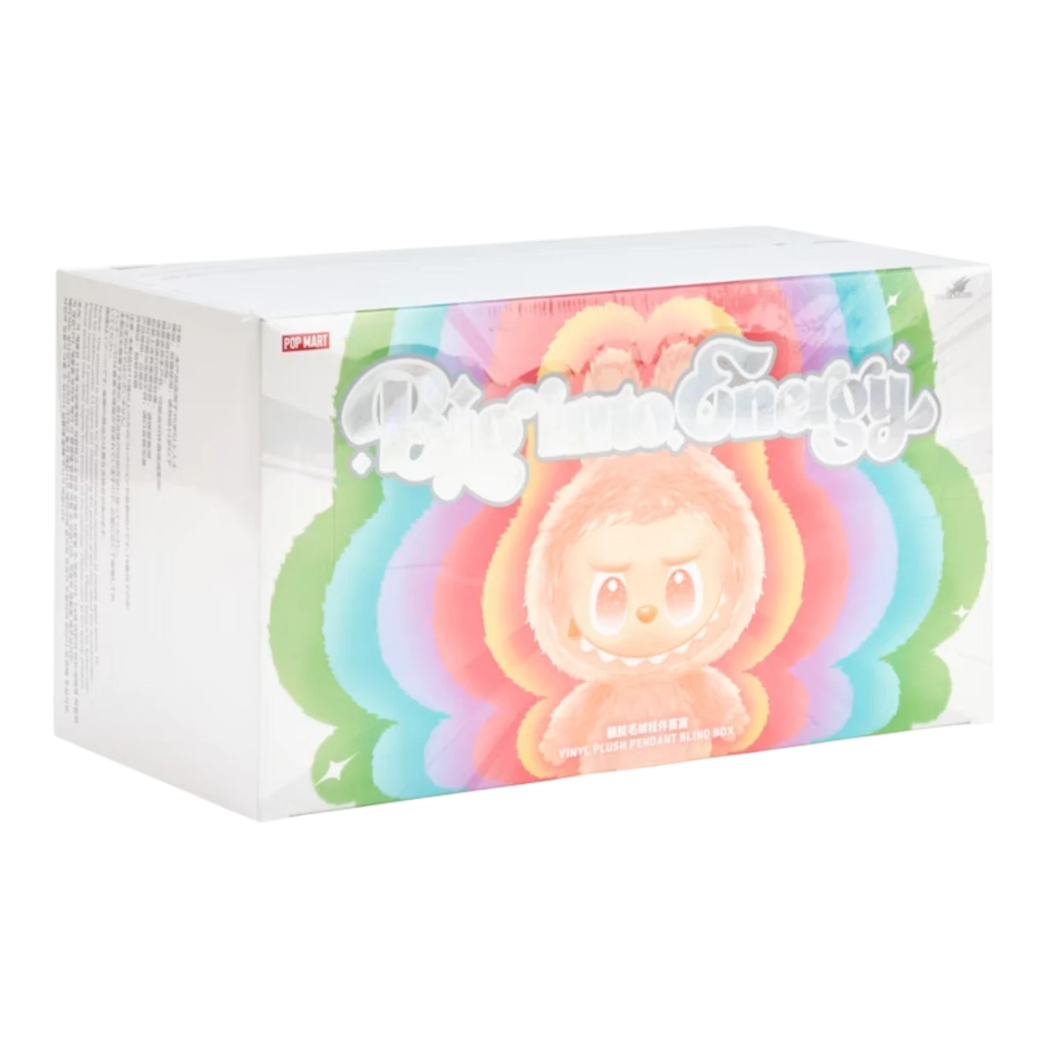 Squish Planet Pop Mart Labubu Big into Energy Series vinyl plush pendant blind box case with 6 sealed boxes.