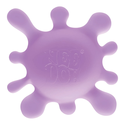 Squish Planet NeeDoh SplootSplat sensory fidget toy in light purple with a splat design and embossed logo.