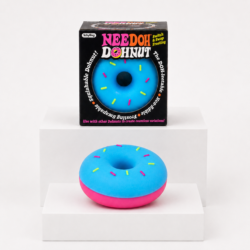 NeeDoh Dohnuts Squishy Fidget Toy – Blue variant