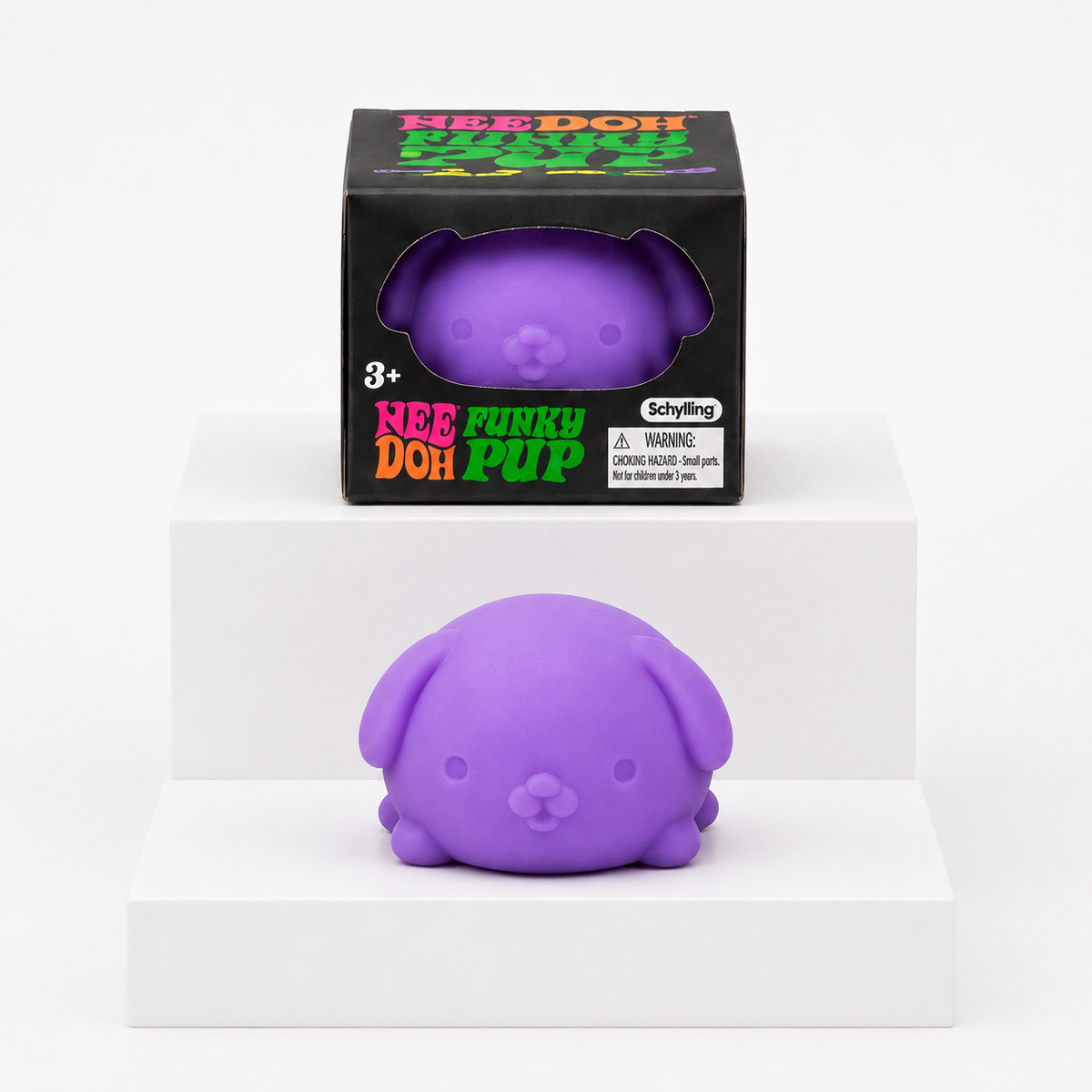 NeeDoh Funky Pup Squishy Fidget Toy – Purple variant