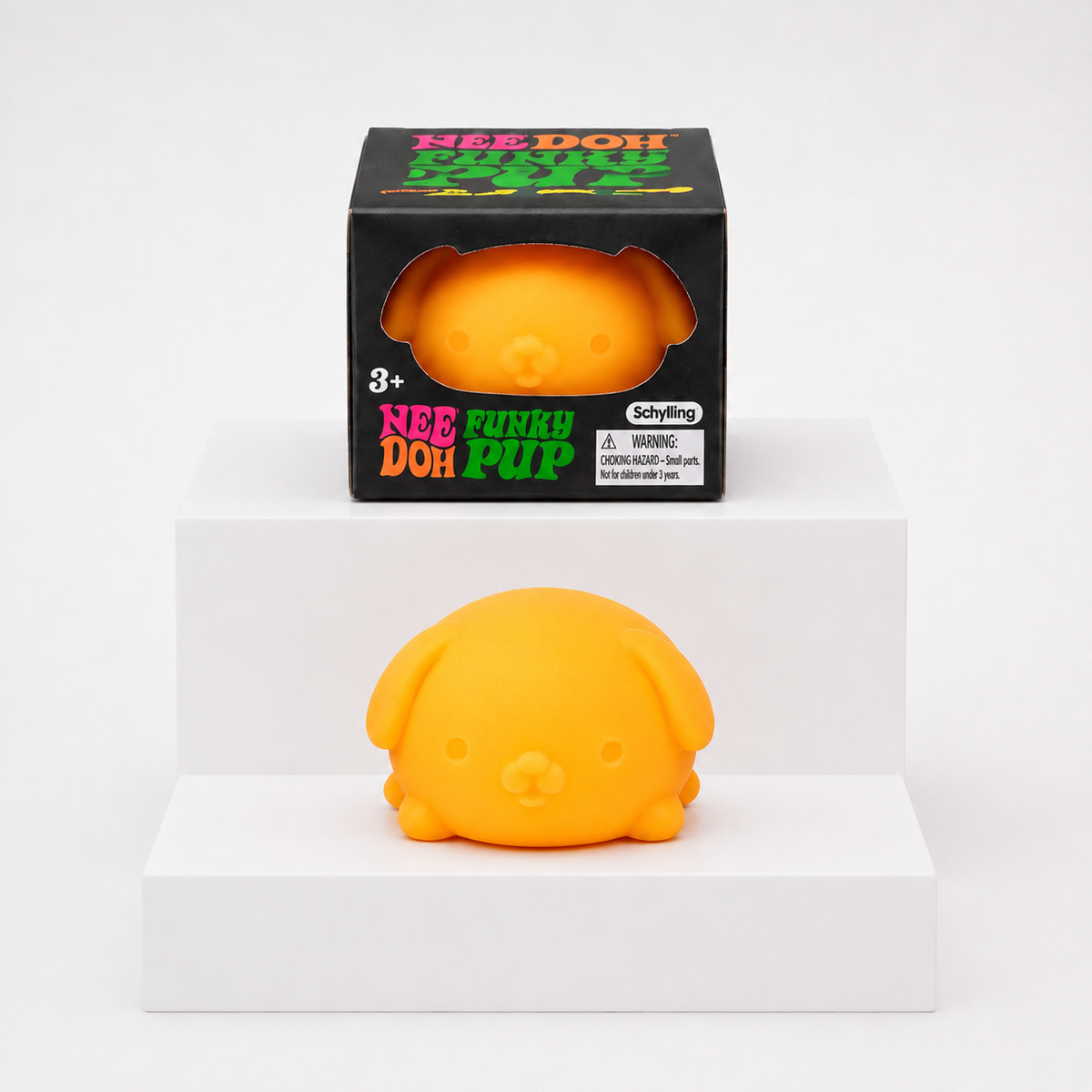 NeeDoh Funky Pup Squishy Fidget Toy – Orange variant